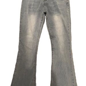 Women's Gray Flared Jeans